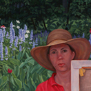 Catherine Christiano, Onlooker, 2011, oil on canvas, 60 x 36 inches. Photo credit: Paul Mutino.