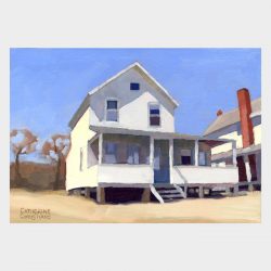 Painting "White Cottage, Hawk's Nest #1"
