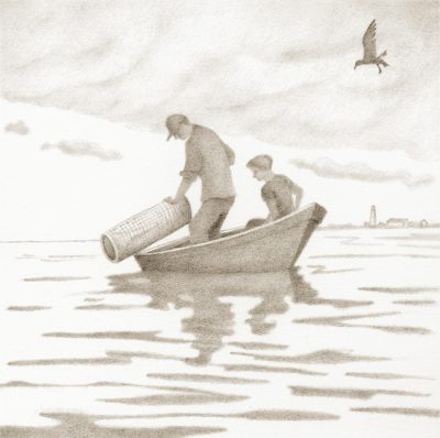 Reproduction "Baiting the Eel Trap"
