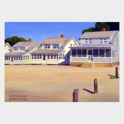 Painting "Cottages, White Sands Beach #2"