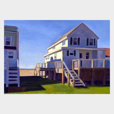 Painting "Cottages, White Sands Beach #5"