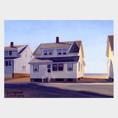 Painting "Cottages, White Sands Beach #8"