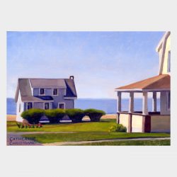 Painting "Cottages, White Sands Beach #9"